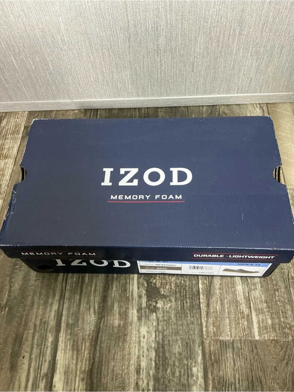 Izod Men’s Grey Slip-On Casual Loafer Size 13